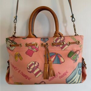 Vintage Dooney & Bourke Beach Themed Bag